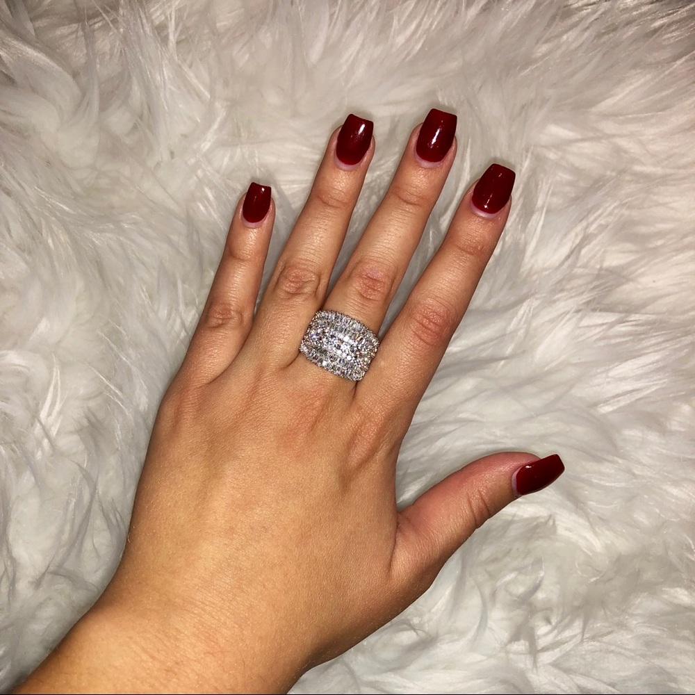 Sterling Silver Sparkly Ring